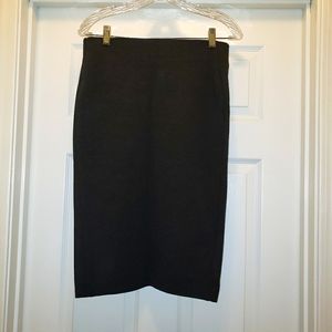 Charcoal gray stretch skirt